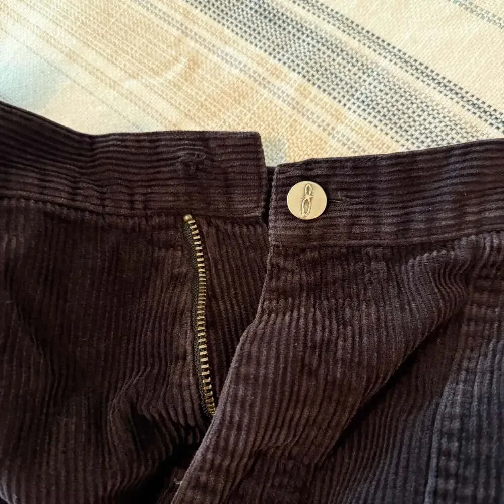 Vintage Ocean Pacific OP Sport Black Corduroy Baggy Surf Shorts Size 38
